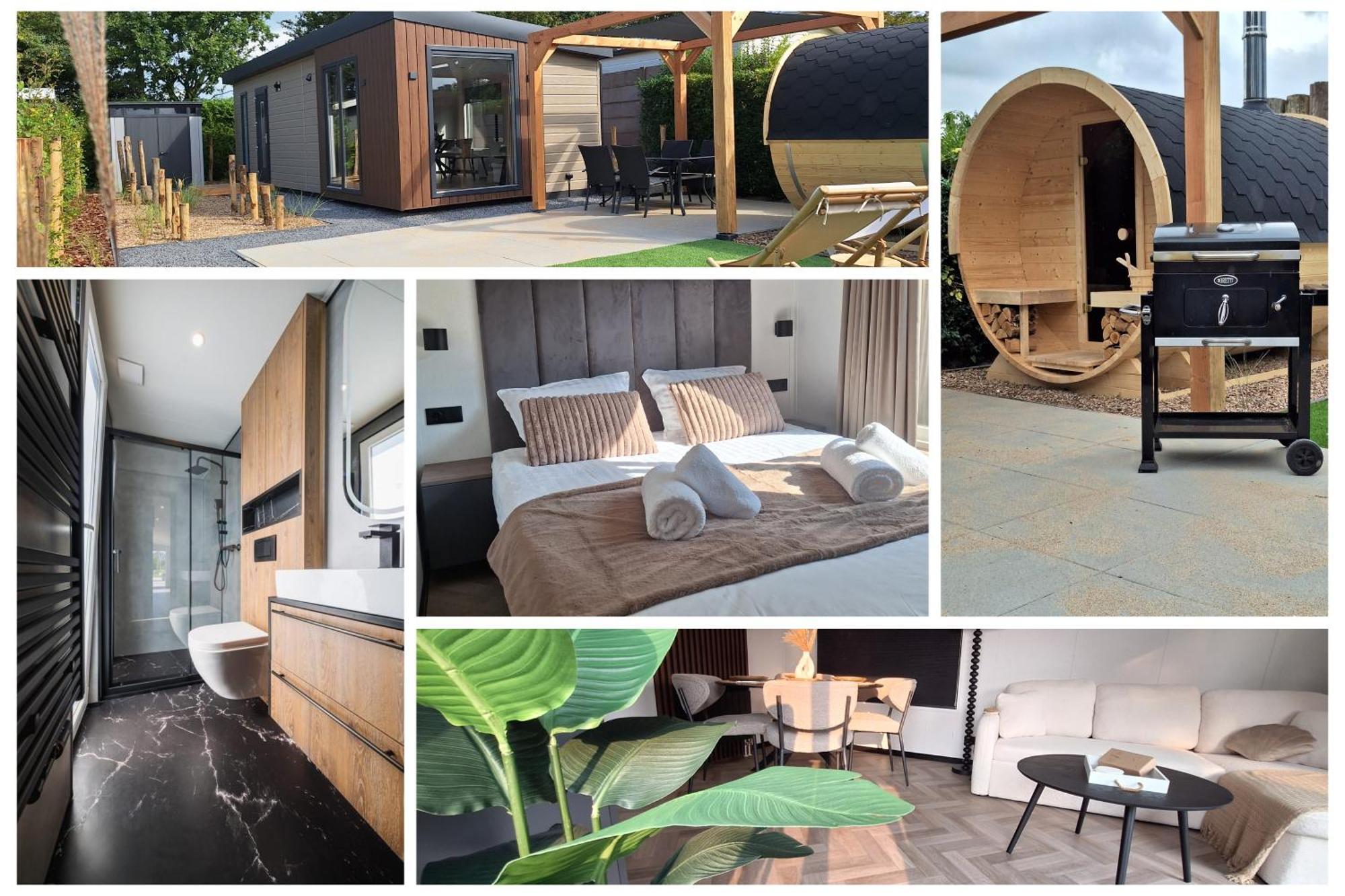 'Relax Lodge Sea' - Wellness Lodge In Zeeland - Private Sauna - Airco - Garden - Outdoor Swimming Pool - Free Wifi, Towels & Bed Linen Heinkenszand Экстерьер фото