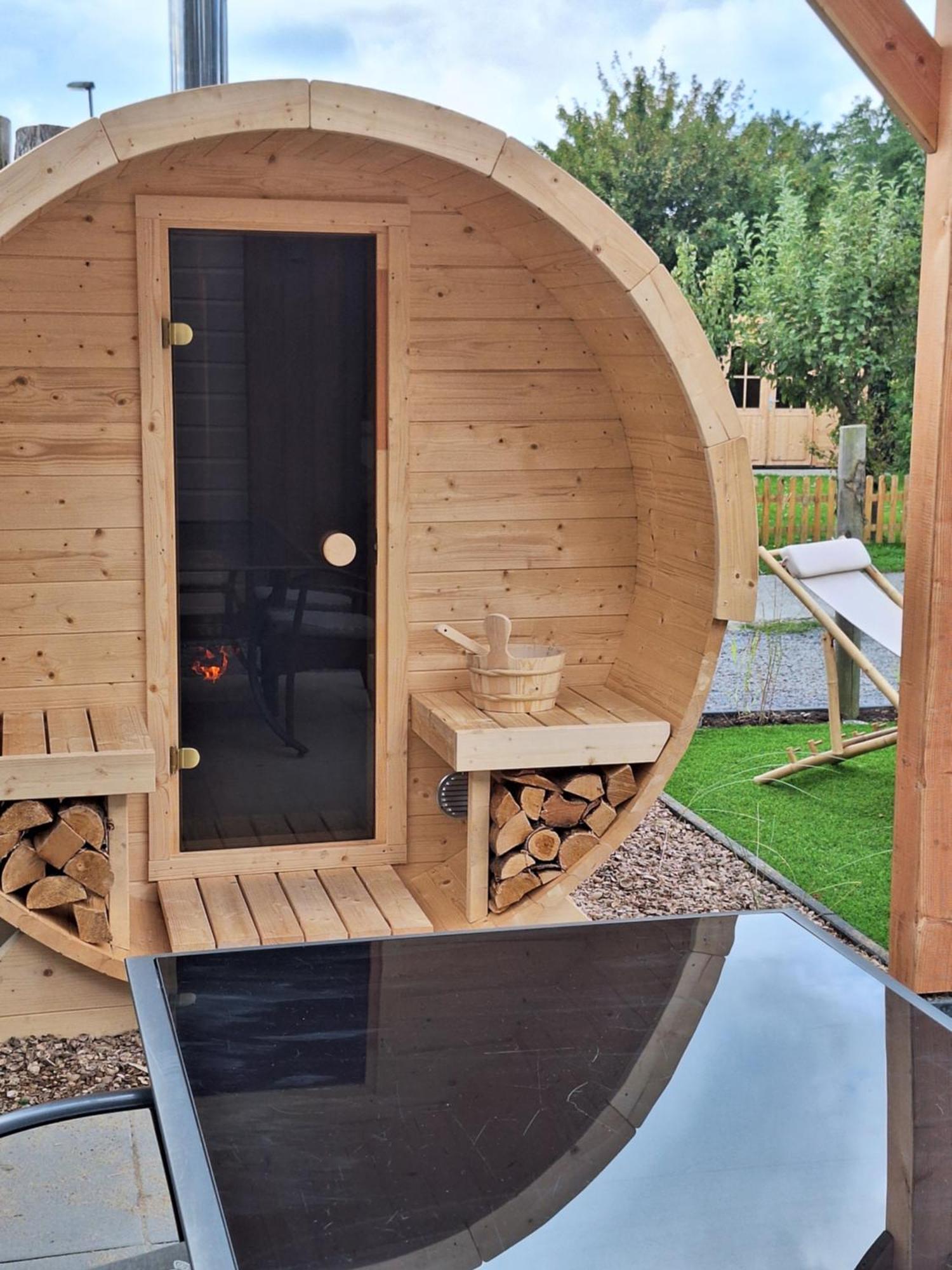 'Relax Lodge Sea' - Wellness Lodge In Zeeland - Private Sauna - Airco - Garden - Outdoor Swimming Pool - Free Wifi, Towels & Bed Linen Heinkenszand Экстерьер фото