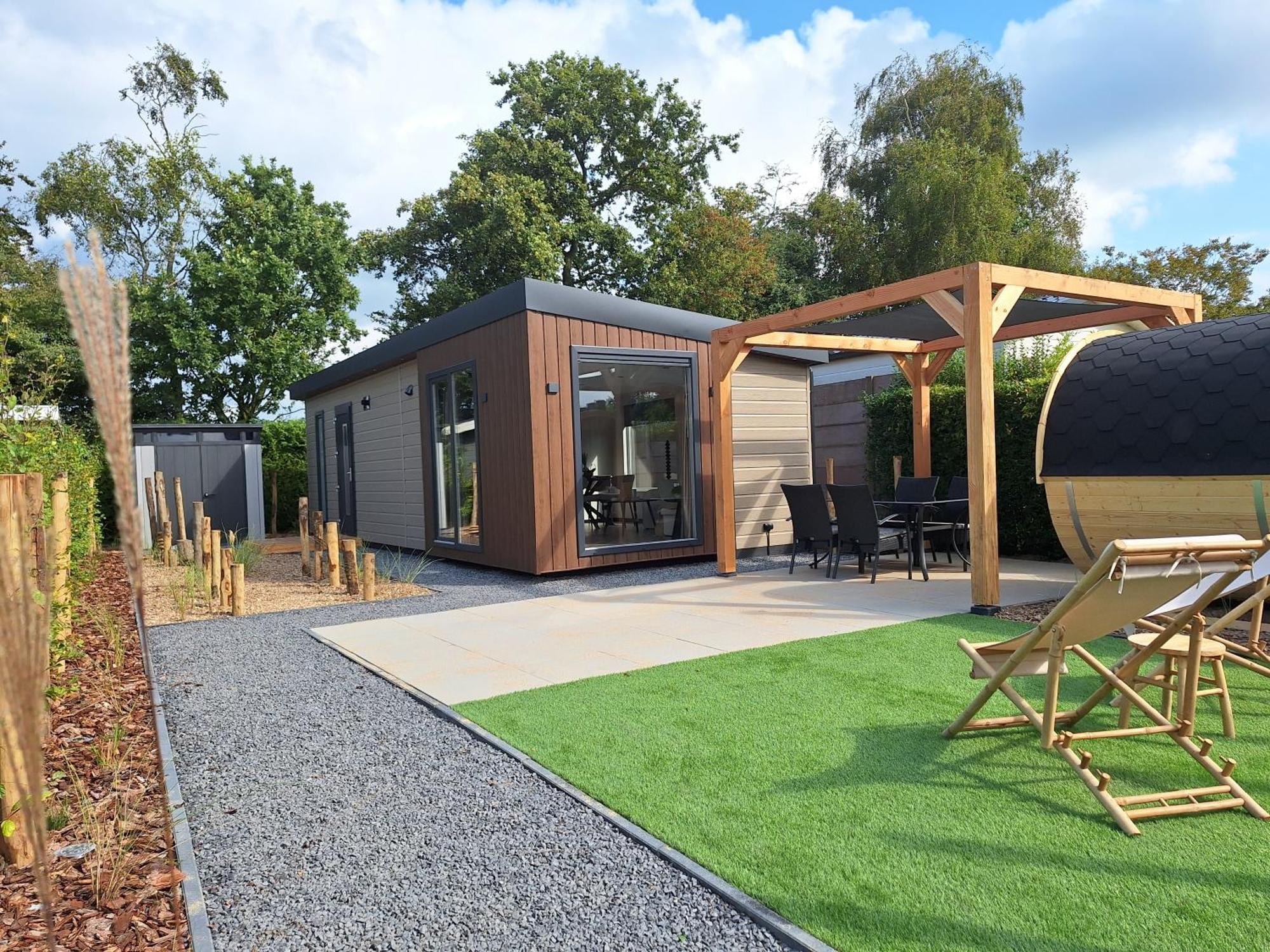 'Relax Lodge Sea' - Wellness Lodge In Zeeland - Private Sauna - Airco - Garden - Outdoor Swimming Pool - Free Wifi, Towels & Bed Linen Heinkenszand Экстерьер фото